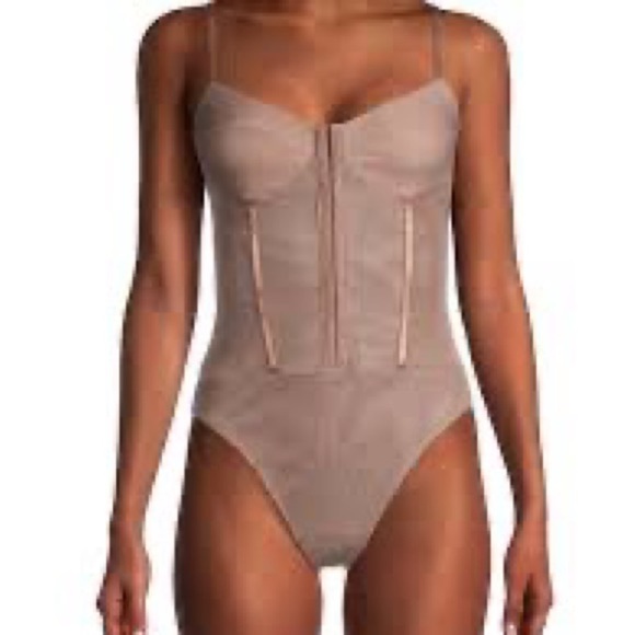 Intimately By Free People Cocoa Brown Corset Bodysuit Women’s Size XL NWT - Picture 10 of 10